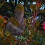 Shiva meditating in the garden