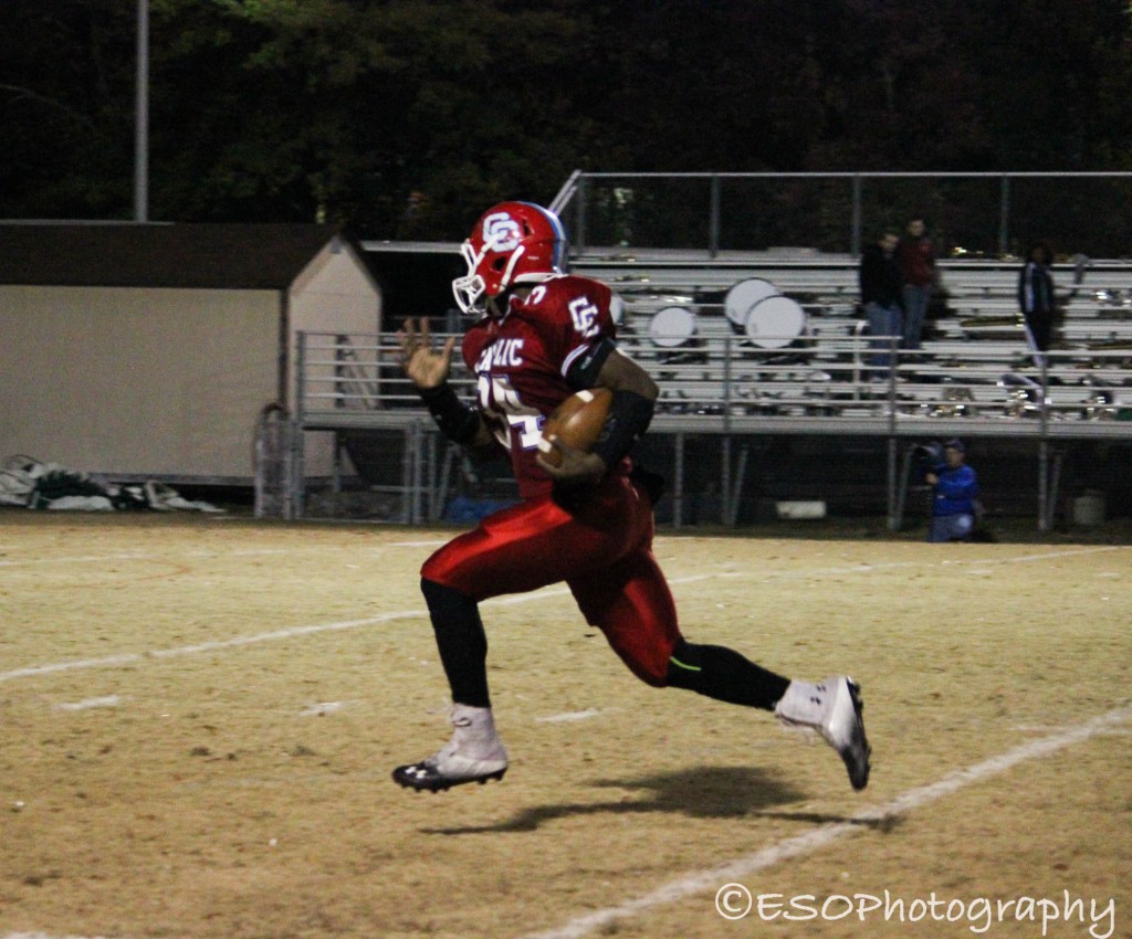 Elijah running for the Touchdown in Round 1 Playoffs